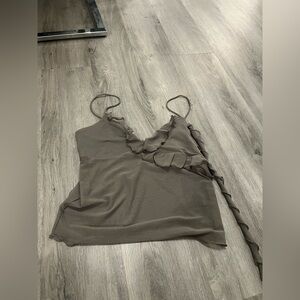 Elegant Ruffle Trim Women’s Top